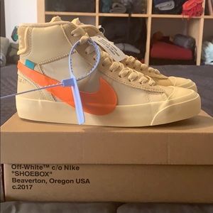 Nike OFF-WHITE x Blazer Mid Sneakers M5.5, W7